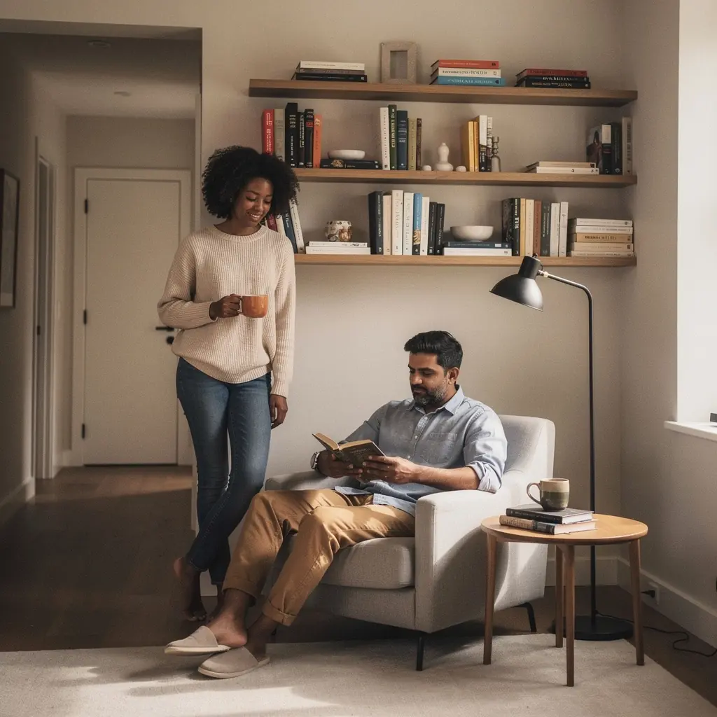 Łazienka z nowoczesnymi urządzeniami i elegancką armaturą.