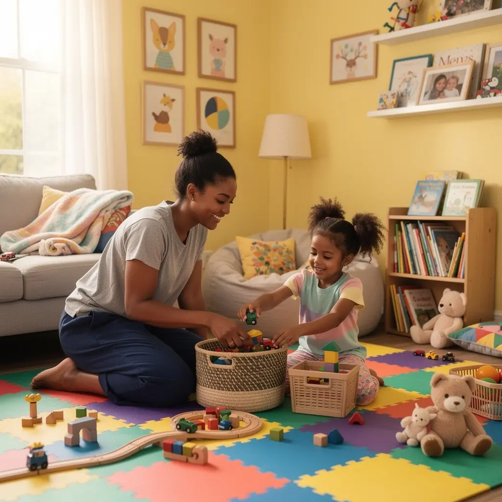 Przykład oświetlenia sufitowego w nowoczesnym salonie.